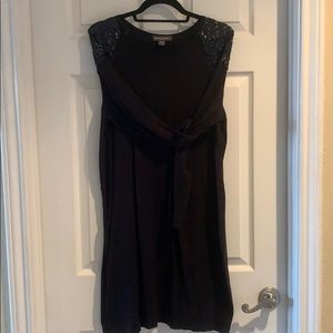 Black Tommy Bahama Sequin LongSleeve Sweater Dress